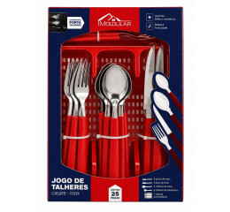 CONJ. TALHERES CASARE C/SUP.25PÇS VM. MR401